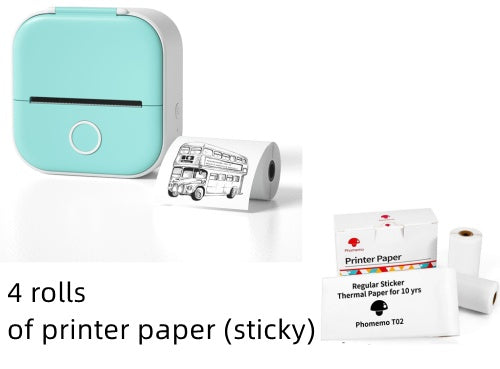 Portable Mini Thermal Label & Photo Printer – Print Anywhere, Anytime!