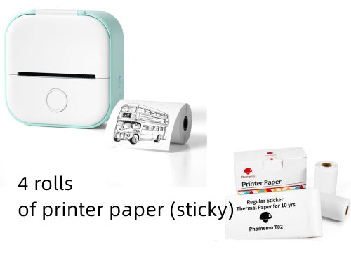 Portable Mini Thermal Label & Photo Printer – Print Anywhere, Anytime!