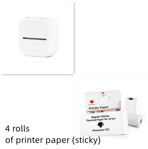 Portable Mini Thermal Label & Photo Printer – Print Anywhere, Anytime!